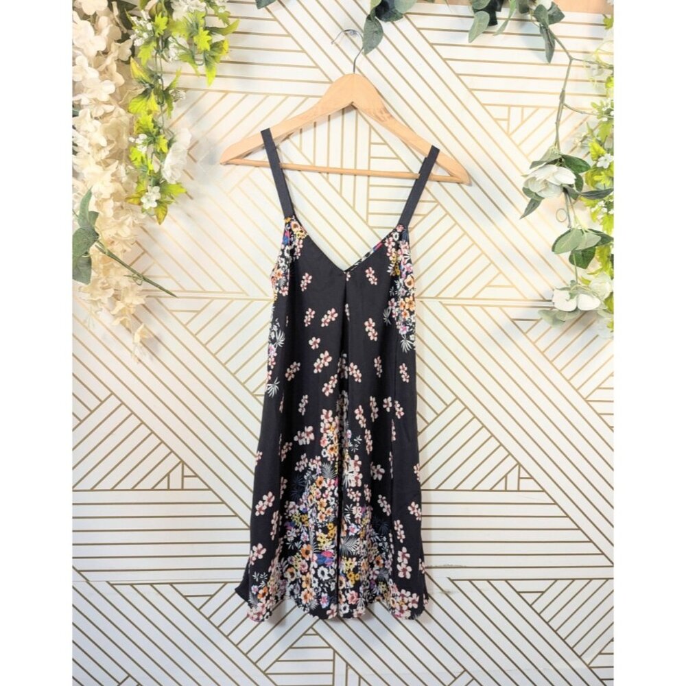 Zara Basic Women's Floral Slip Dress Sleeveless Flowy Boho Summer Size XS